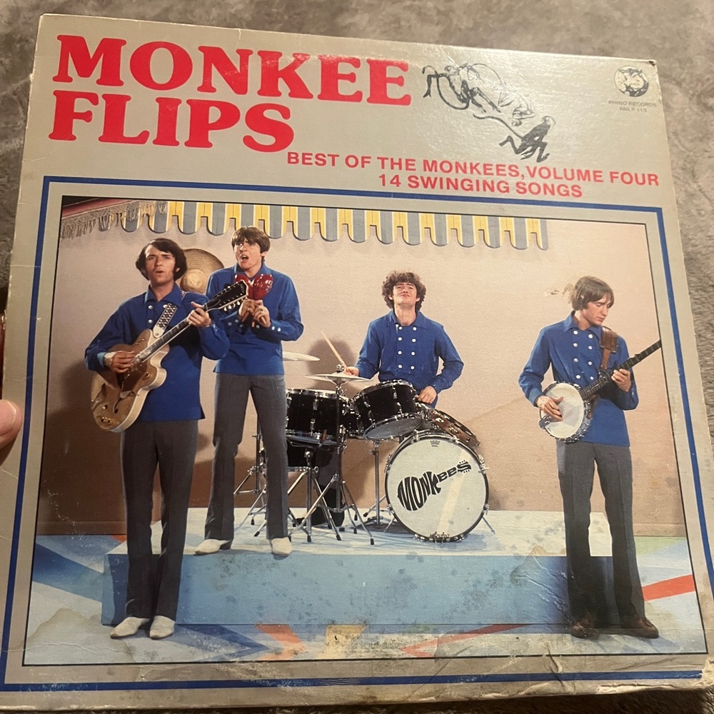 Monkee Flips Best of Volume 4 ( 14 ) Swinging Songs LP Vinyl Record 1984